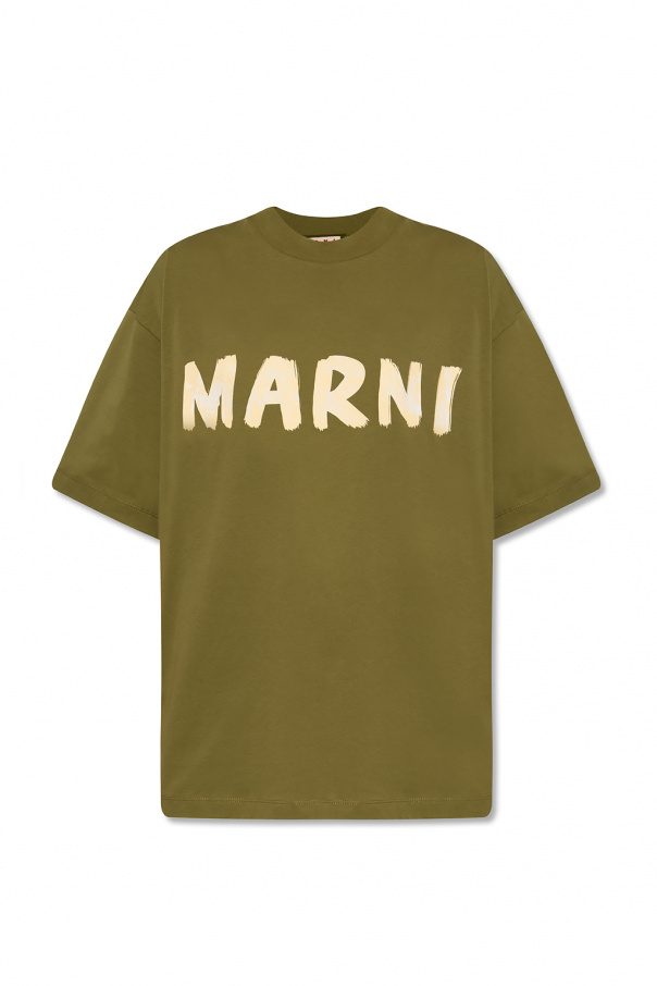 marni handle T-shirt with logo