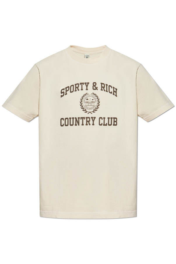 Sporty & Rich T-shirt from the Varsity Crest collection