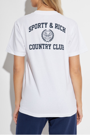 Sporty & Rich T-shirt z kolekcji `Wall Street`