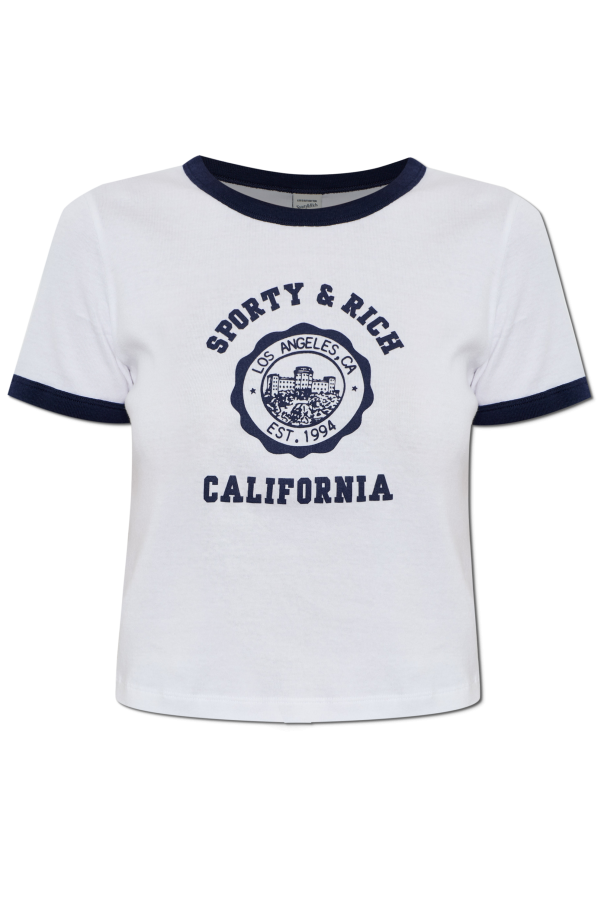 Sporty & Rich T-Shirt aus der Kollektion „Marine“