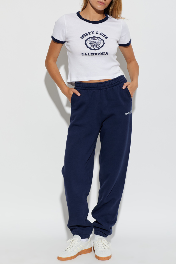 Sporty & Rich T-Shirt aus der Kollektion „Marine“