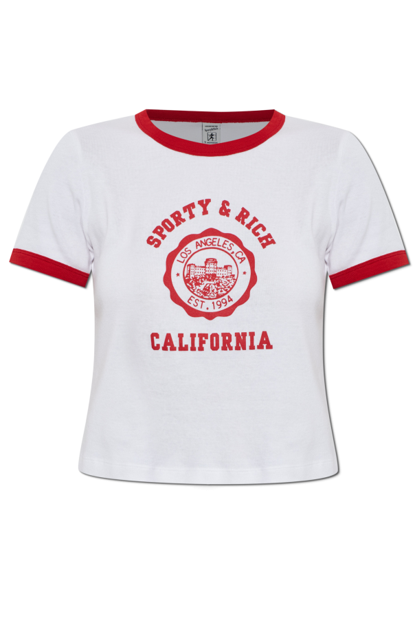 Sporty & Rich T-Shirt aus der Kollektion „Marine“