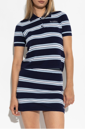Sporty & Rich Striped pattern polo