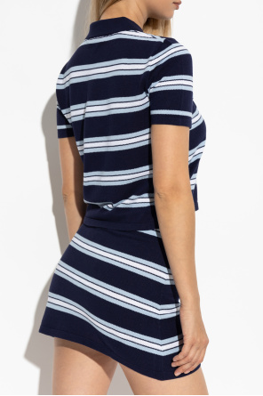 Sporty & Rich Striped pattern polo