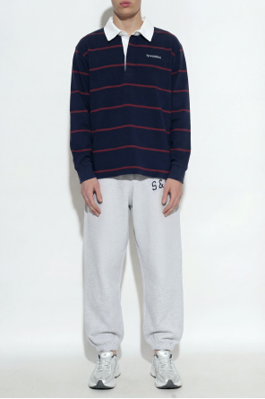 Long-sleeve polo from the ‘central park drop’ collection od Sporty & Rich