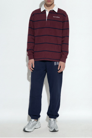 Long-sleeve polo from the ‘central park drop’ collection od Sporty & Rich