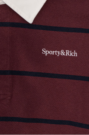 Sporty & Rich Langarm-Poloshirt aus der Kollektion ‘Central Park Drop’