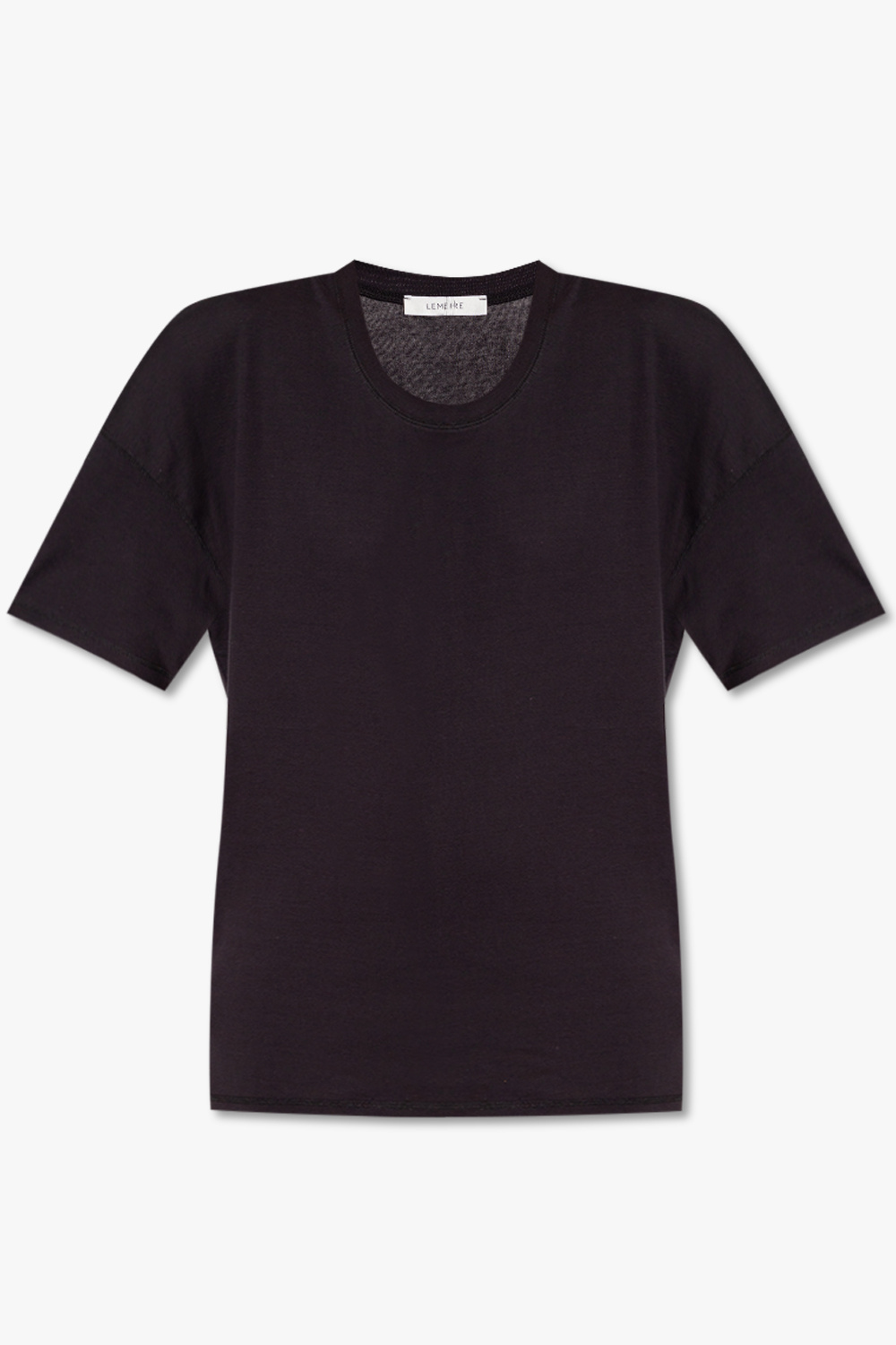 Black cotton T-shirt bra