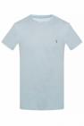 Onefifteen Gestreiftes T-Shirt mit V-Ausschnitt Blau