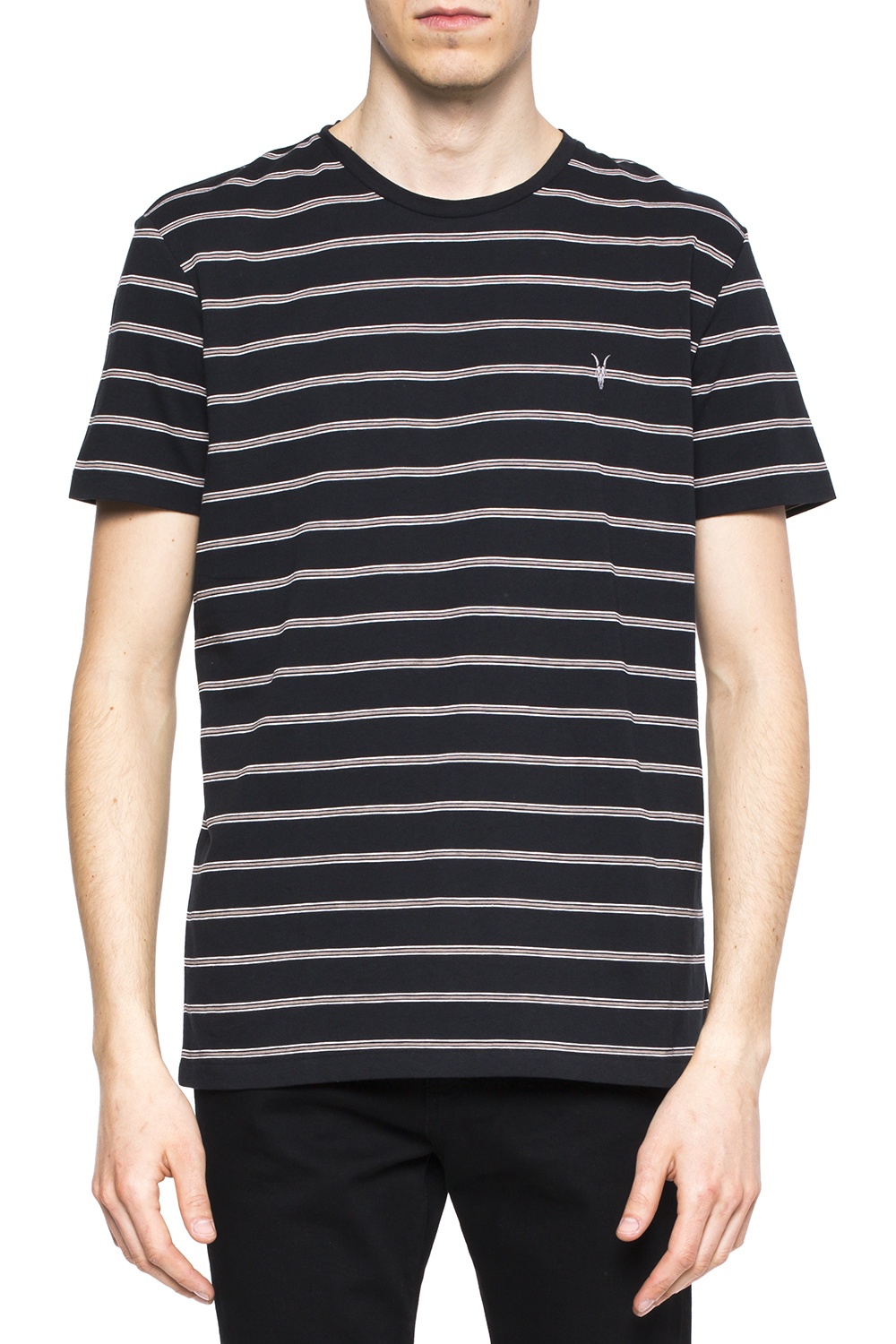 all saints stripe t shirt