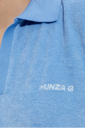 Hunza G Polo made of 'frotte' cotton