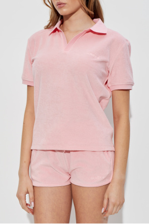 Hunza G Polo made of 'frotte' cotton