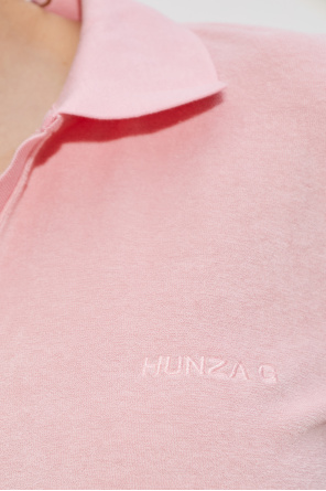 Hunza G Polo made of 'frotte' cotton