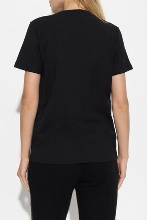 Balmain T-shirt de algodão com logótipo bordado
