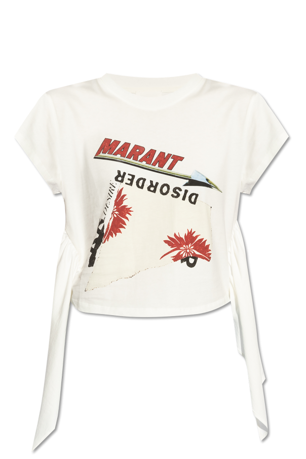 Marant Etoile T-shirt z nadrukiem `Zodya`
