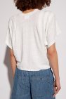 Marant Etoile WHITE ‘Kyanza’ linen T-shirt