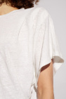 Marant Etoile WHITE ‘Kyanza’ linen T-shirt