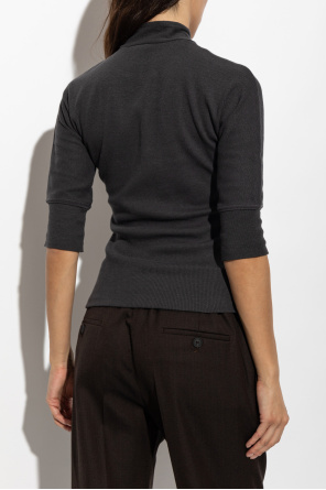 Lemaire Top with a decorative tie at the neckline
