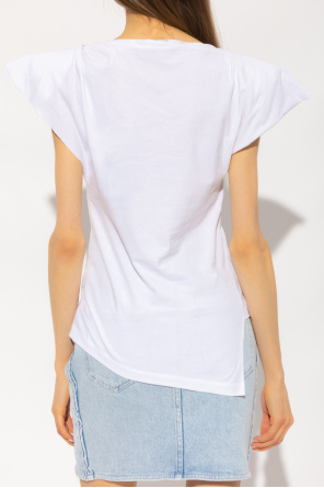 Isabel Marant Bawełniany t-shirt ‘Sebani’
