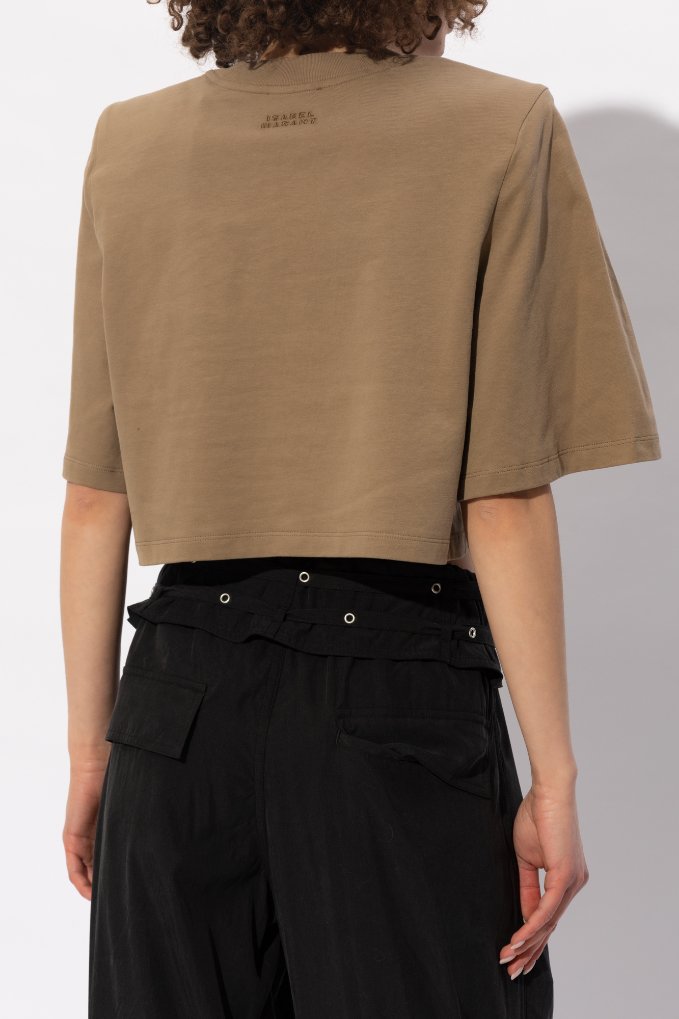 Isabel Marant New Look Granatowy T-shirt z napisem Future;