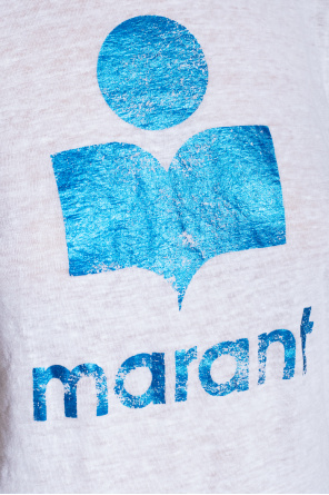 Marant Etoile ‘Koldi’ linen T-shirt with logo