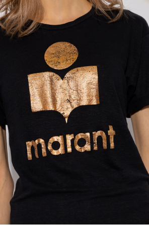 Marant Etoile ‘Koldi’ linen T-shirt with logo