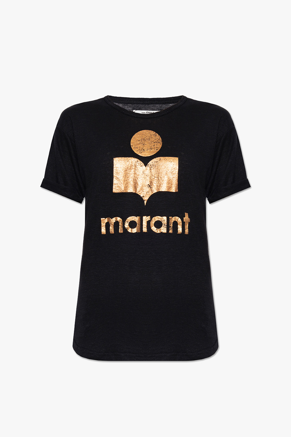 Isabel Marant Étoile ‘Koldi’ linen T-shirt with logo