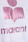 Marant Etoile ‘Klowia’ linen T-shirt with logo