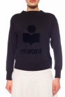 Marant Etoile BLACK Linen T-shirt with logo