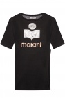 Marant Etoile Linen T-shirt with a slit