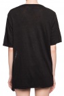 Marant Etoile Linen T-shirt with a slit