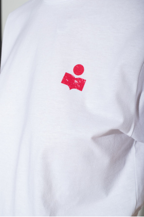 TEEN logo-print cotton T-shirt Grün ‘Zewel’ T-shirt with logo