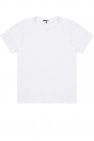 T-Shirt mit Aufnähern in Weiß