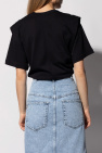 Isabel Marant contrast-trimmed satin shirt Blu