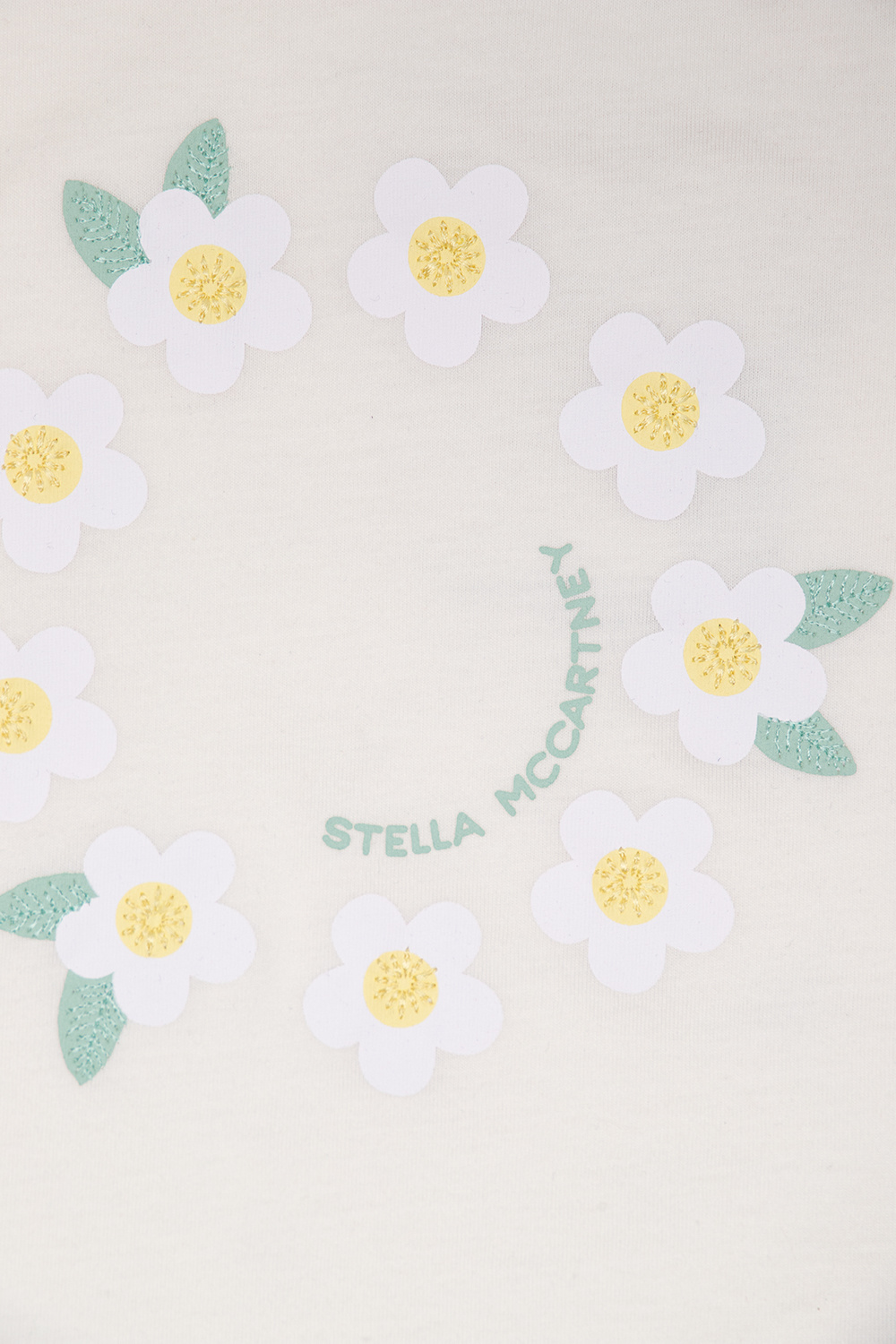 White Cotton shirt with motif of flowers Stella McCartney - Vitkac Canada