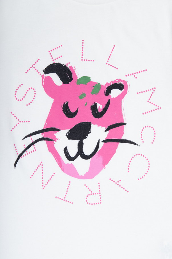 Stella McCartney Kids T-shirt z motywem zwierzęcym