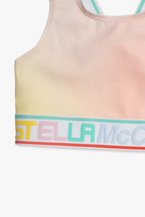 Stella McCartney Kids Stella Logo faux-leather tote bag