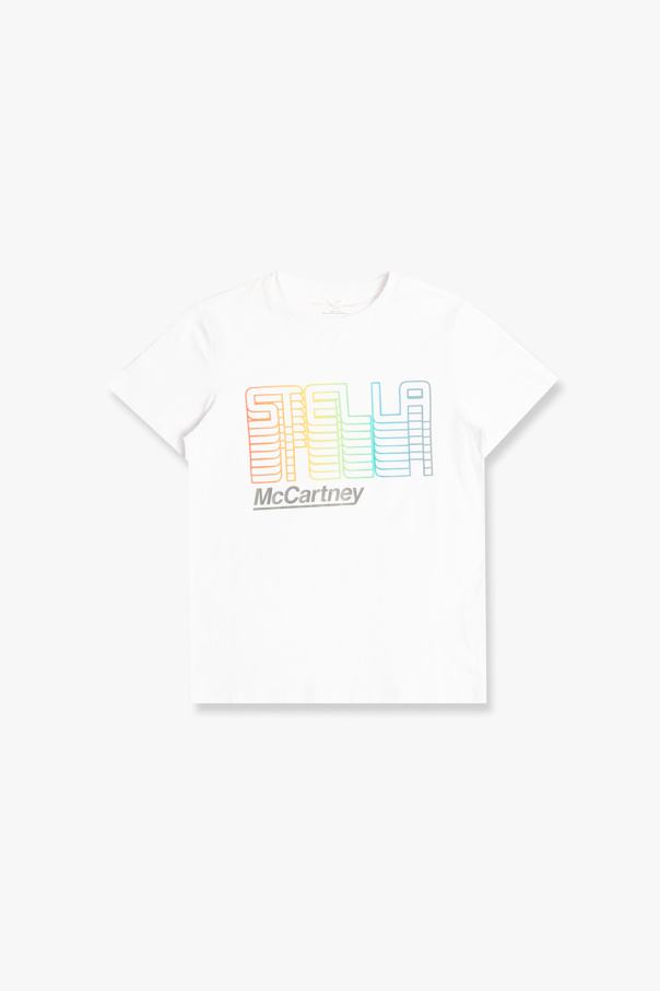 stella Porte-Documents McCartney Kids T-shirt with logo