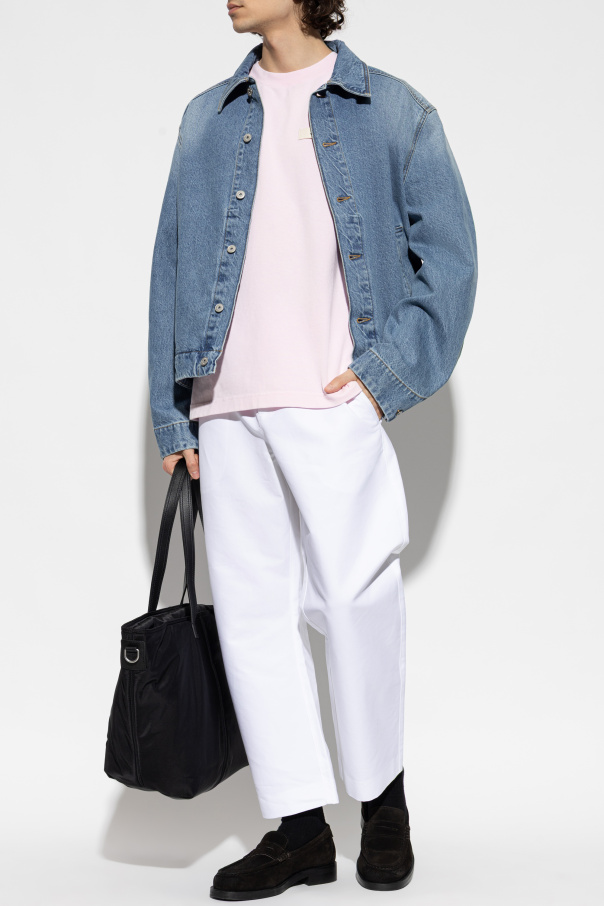 Jacquemus T-shirt z naszywką z logo