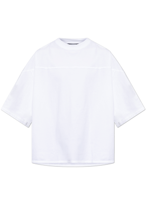 T-shirt with embroidered logo