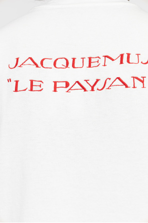 Jacquemus T-shirt with embroidered logo on the back