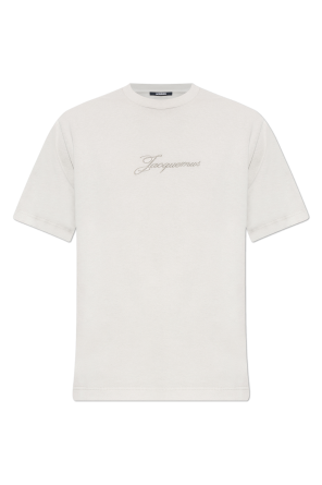 T-shirt with embroidered logo