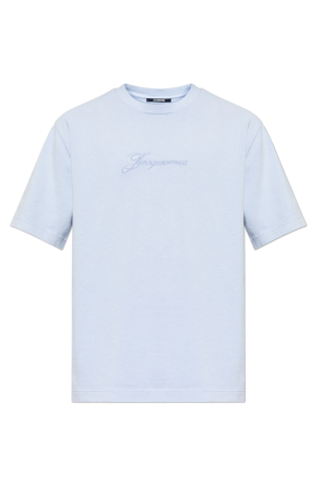 T-shirt with embroidered logo