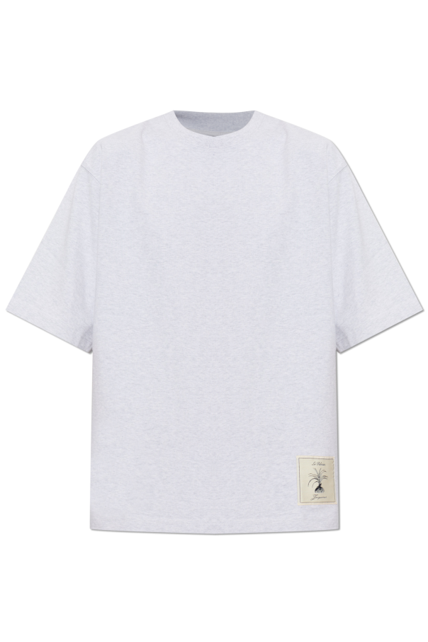 Jacquemus Light Gray Cotton Oversized Sweatshirt by Jacquemus