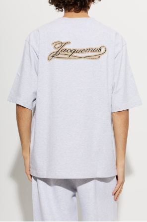 Jacquemus Light Gray Cotton Oversized Sweatshirt by Jacquemus