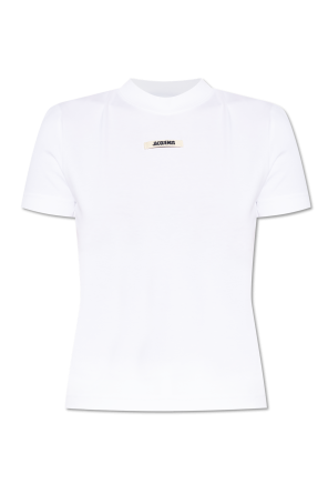 T-shirt with logo patch