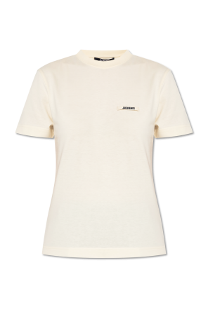 T-shirt with logo patch