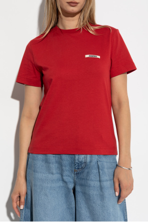 Jacquemus T-shirt  z naszywką z logo