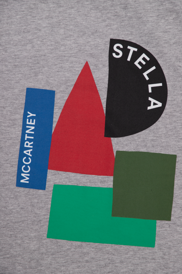 Stella McCartney Kids stella mccartney logo print multi pocket shirt jacket item