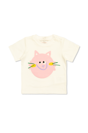 T-shirt with cat motif